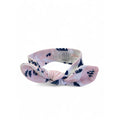 0-3M White, Pink & Blue Floral Bow Headband