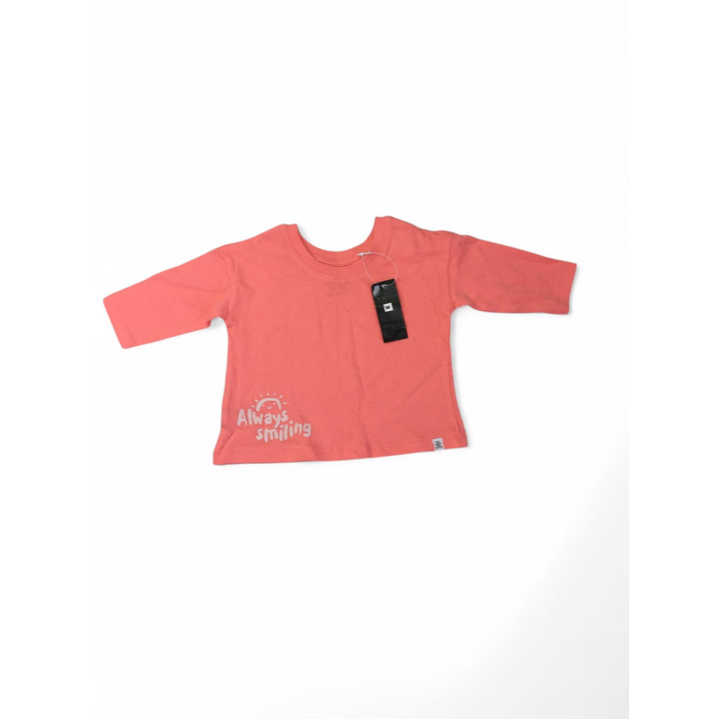 1-3M Coral Long Sleeve Top - Woolworths