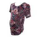 Size 36 Pink, Purple & Blue Aztec Print Maternity Top - Oakridge