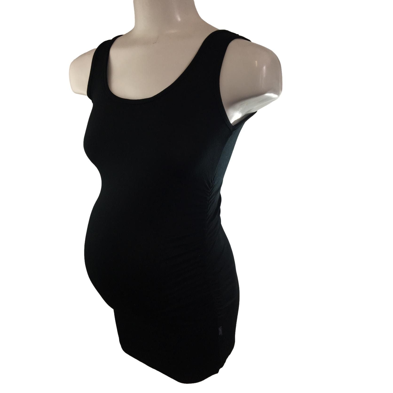 Size S Black Maternity Tank Top - Cherry Melon
