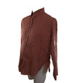 Size 32 - Peach Cotton Maternity & Nursing Shirt - Cherry Melon