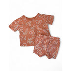 3-6M Coral & White Daisy Drawing Summer Set - Woolworths