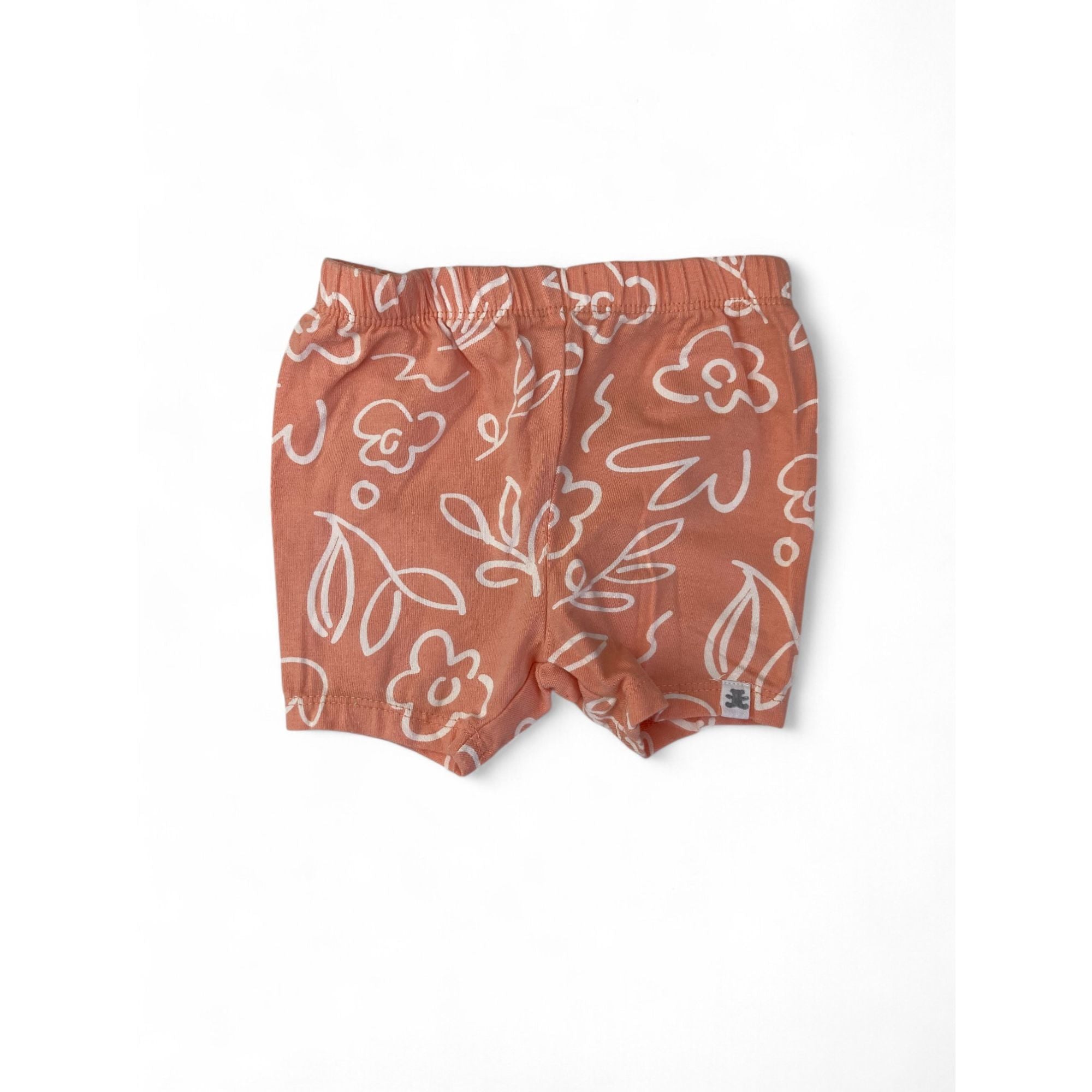3-6M Coral & White Daisy Drawing Summer Set - Woolworths