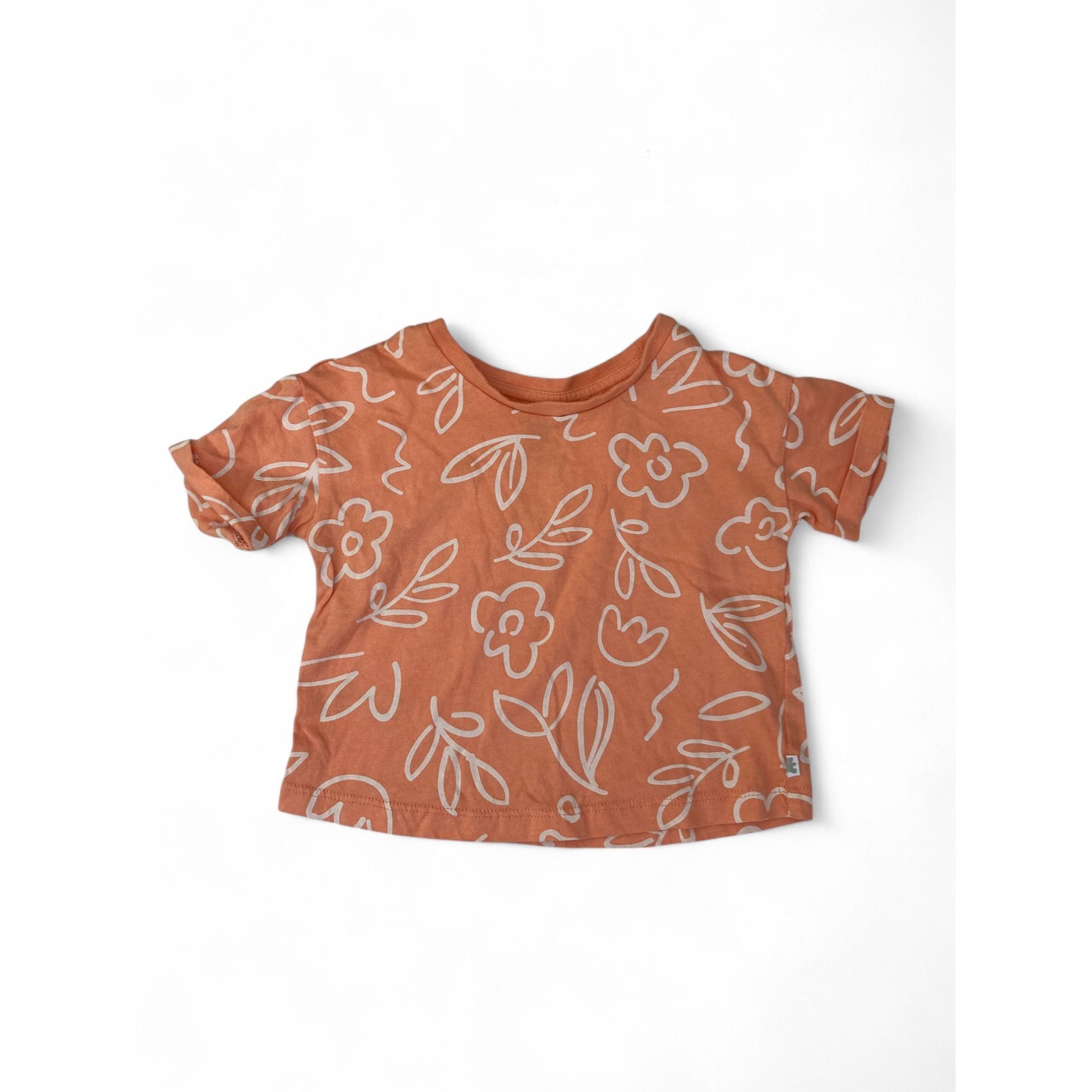 3-6M Coral & White Daisy Drawing Summer Set - Woolworths