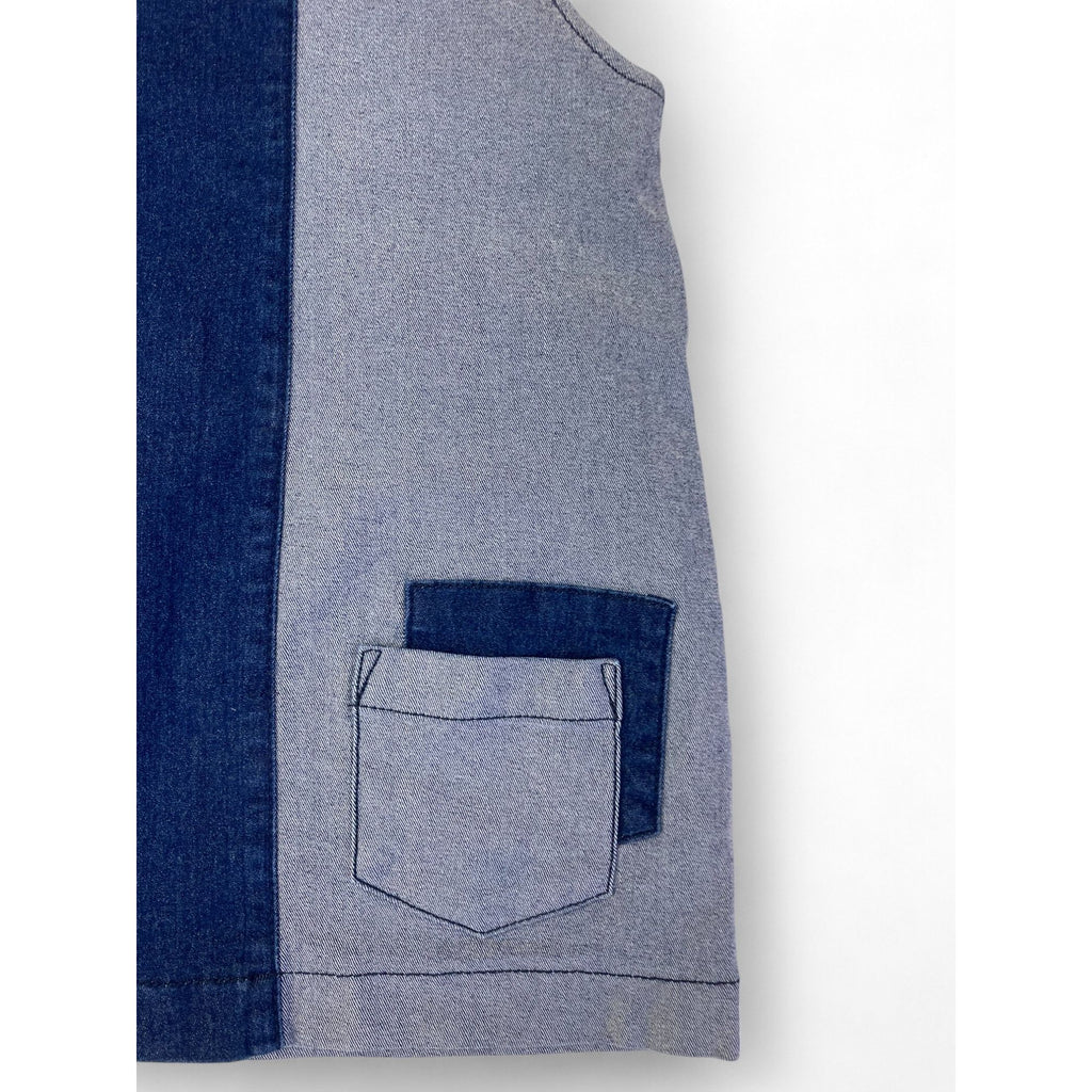 12-18M Blue Denim Duo Strappy Dress - Woolworths