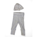 UK 2-4M Cream Ribbed Leggings & Beanie - H&M