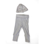 UK 2-4M Cream Ribbed Leggings & Beanie - H&M