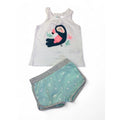 6M White & Blue Toucan Top & Shorts Set - Tex Baby