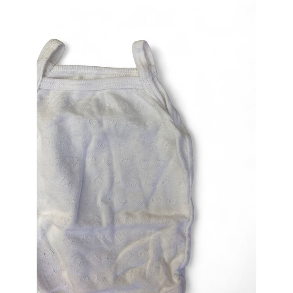 1-3M White Strappy Pointelle Bodysuit - Woolworths