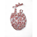 3-6M White & Pink Dotted Strappy Romper & Headband - Woolworths