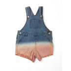 12-18M Blue-Peach Ombre Denim Dungaree - Ackermans