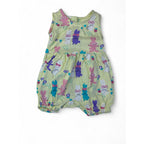 0-3M Light Yellow & Pastel Sleeveless Bunny Romper - Marks & Spencer