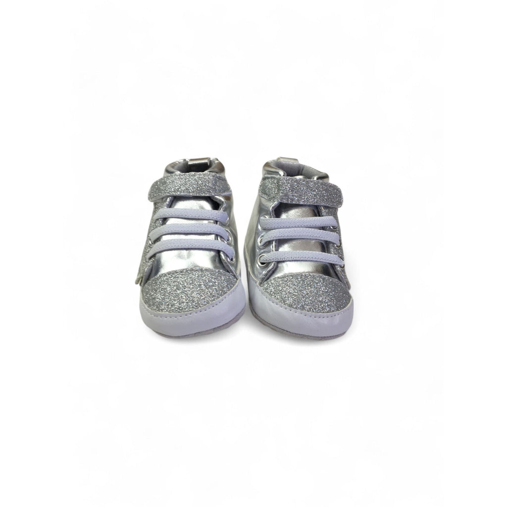 3-6M Silver Angel Glitter Soft Sole Sneaker - Takealot