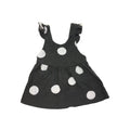 1-3M Grey & White Dotted Frill Pinafore Dress - Woolworths