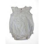 3M Cream Delicate Lace Trim Romper - Bonpoint
