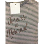 0-3M Bark & Stripe "Forever A Mermaid" Crop Top - Sticky Fudge