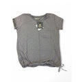 8-9Y Bark Stripe Taylor Top - Sticky Fudge