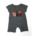 6M Grey I Heart New York M & Ms Romper