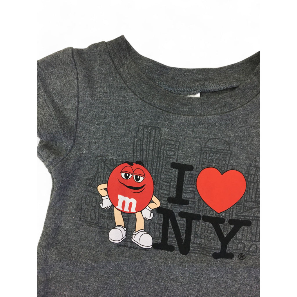 6M Grey I Heart New York M & Ms Romper