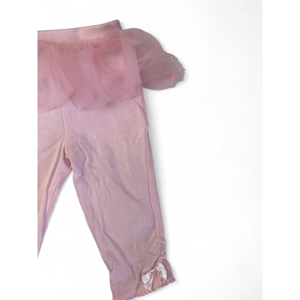 6-9M Light Pink Tulle Tutu Leggings
