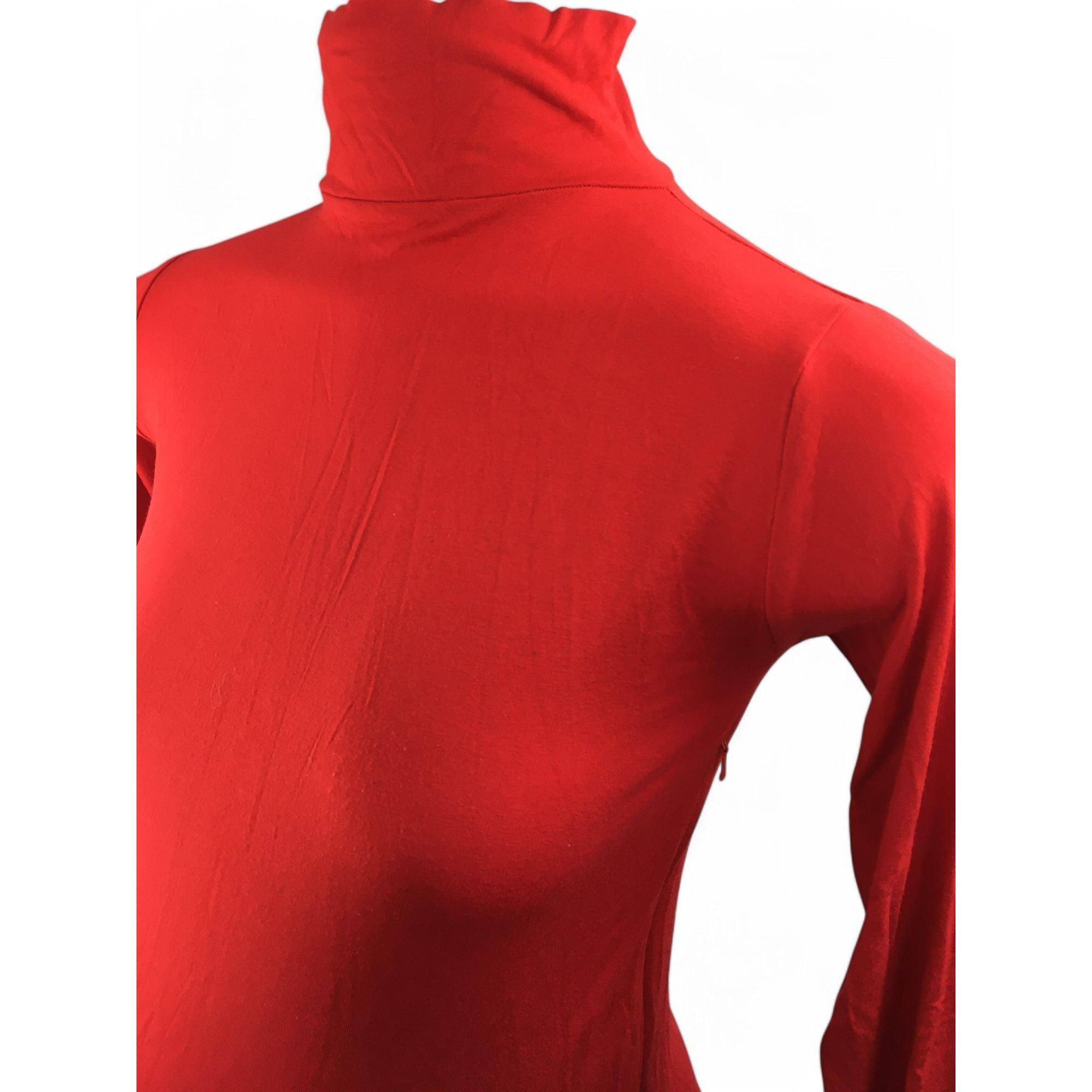 Extra Small - Red Maternity & Nursing Poloneck - Momsy