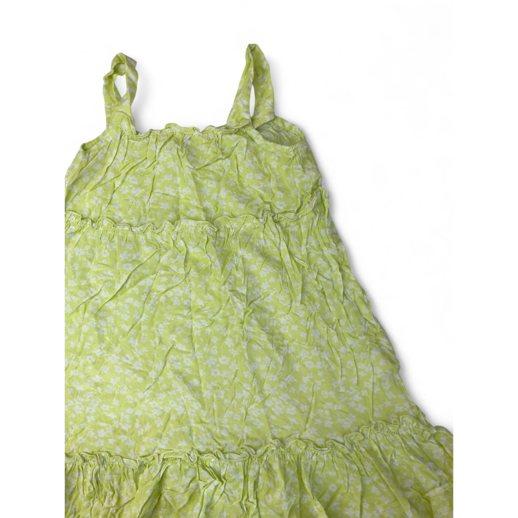 4-5Y Citron Yellow & White Floral Viscose Tiered Dress - Superbalist