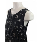 Size 14 - Black & White Floral Sleeveless Maternity Dress - New Look