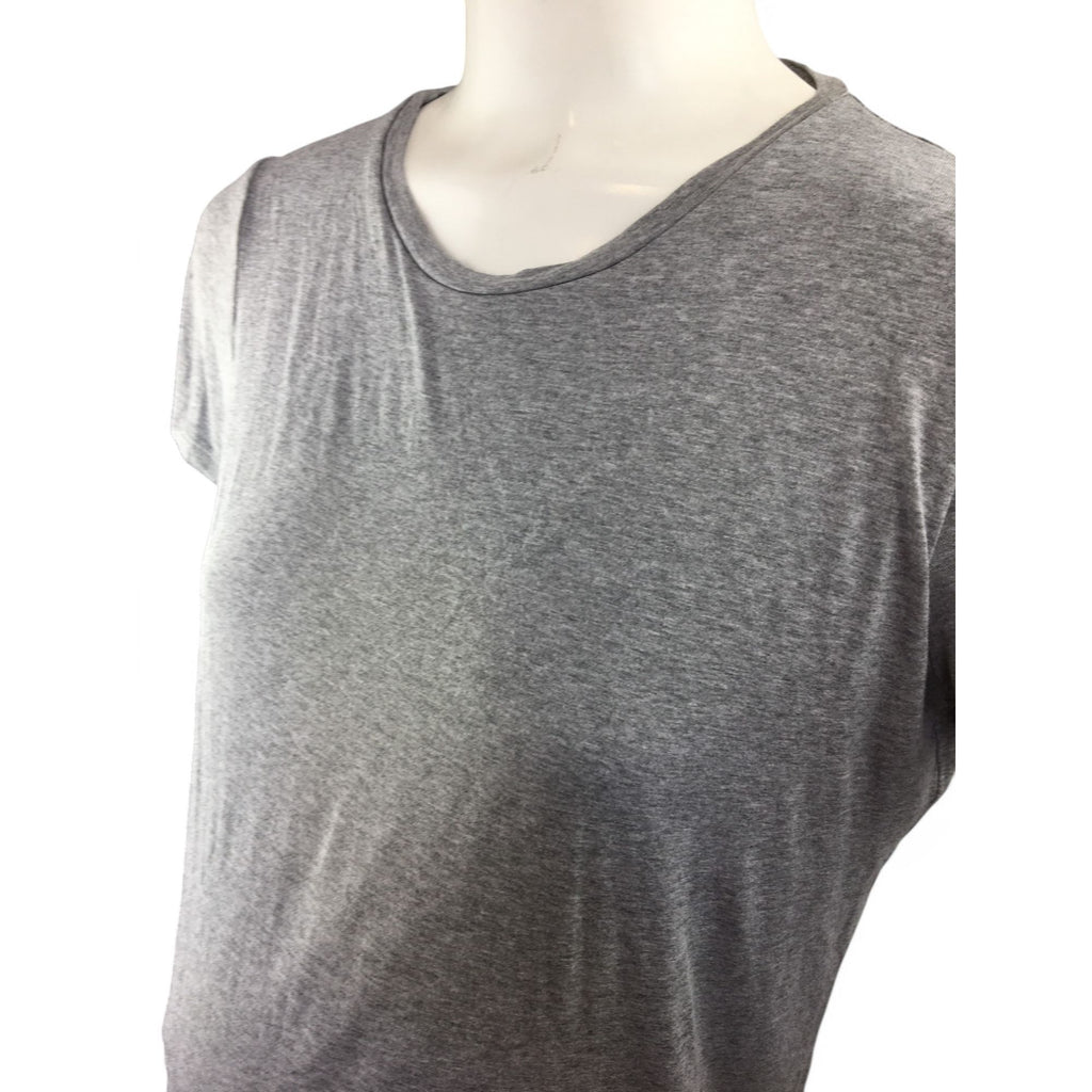 Small - Grey Melange Maternity & Nursing T Shirt - Momsy