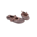 Size 3 Pink Glitter Bow Ballet Pumps - Jet