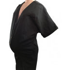 Small - Black Maternity & Nursing Boilersuit - Momsy