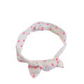 3Y White & Pink Dotted Bow Headband - Woolworths