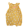 1-3M Yellow & White "Simply Adorable" Ruffled Romper - Woolworths