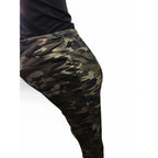XXL - Green Camoflage Printed Maternity Leggings - Shein