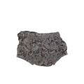 3-6M Grey Floral Bloomer - Tic Tac Toe