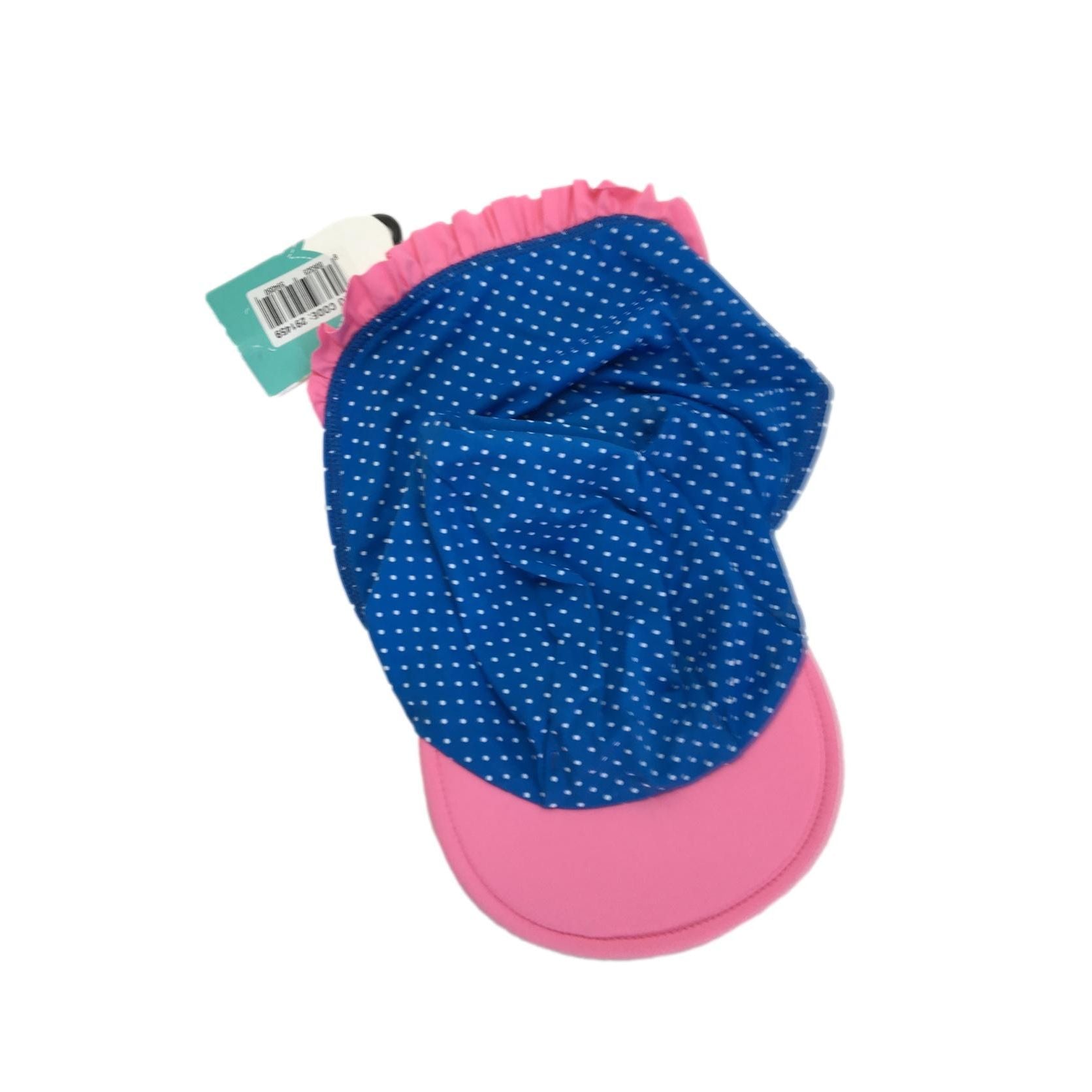 *NEW* 3-6M Blue & Pink Dotted Swim Hat - Clicks