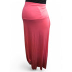 Size 32 - Coral Jersey Maxi Maternity Skirt - Bellyssimo