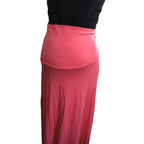 Size 32 - Coral Jersey Maxi Maternity Skirt - Bellyssimo