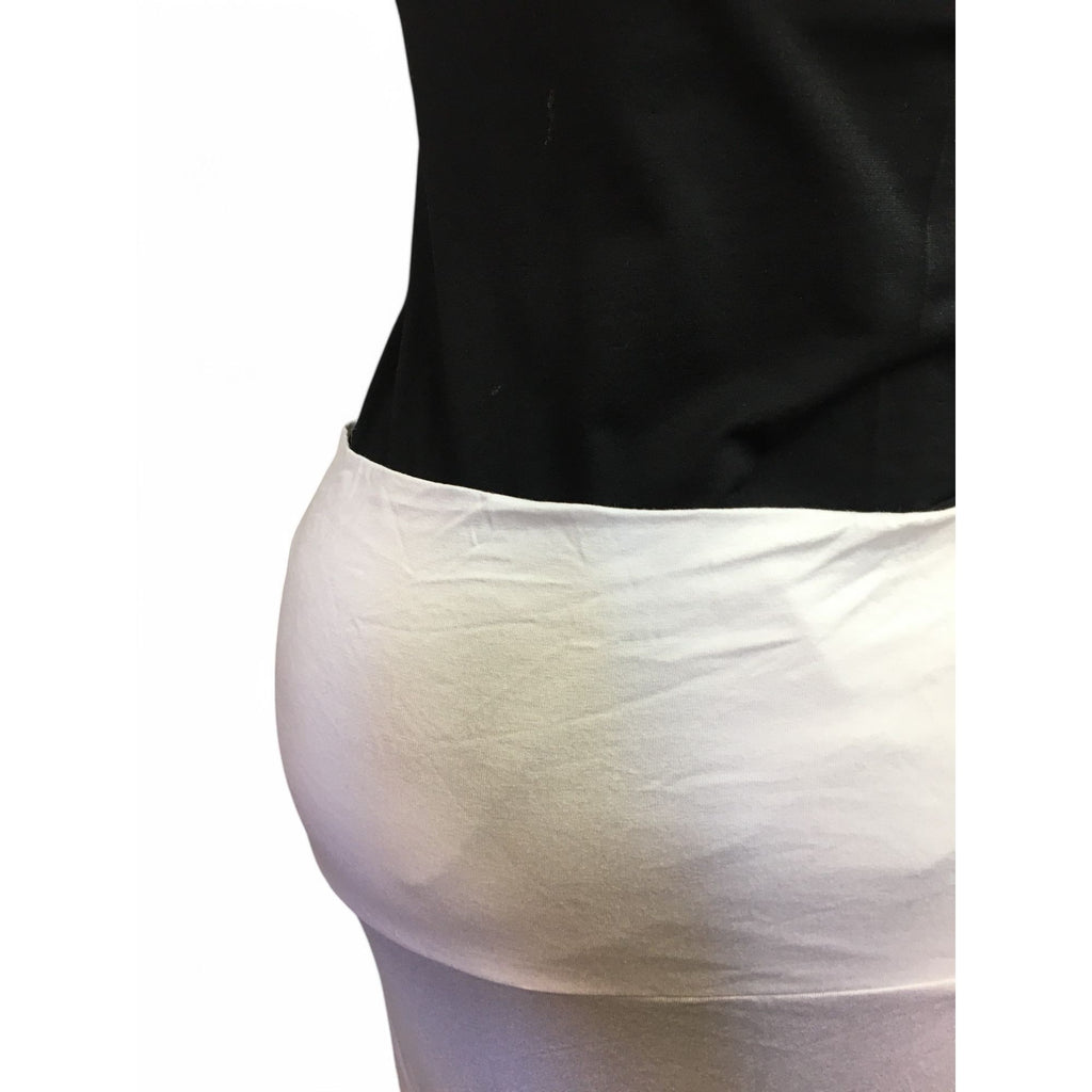 Size 36 -  White Jersey Knit Maternity Maxi Skirt - Bellyssimo