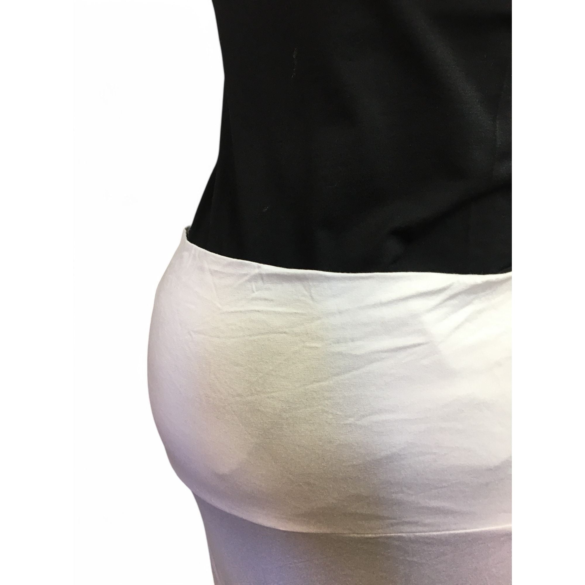 Size 36 -  White Jersey Knit Maternity Maxi Skirt - Bellyssimo