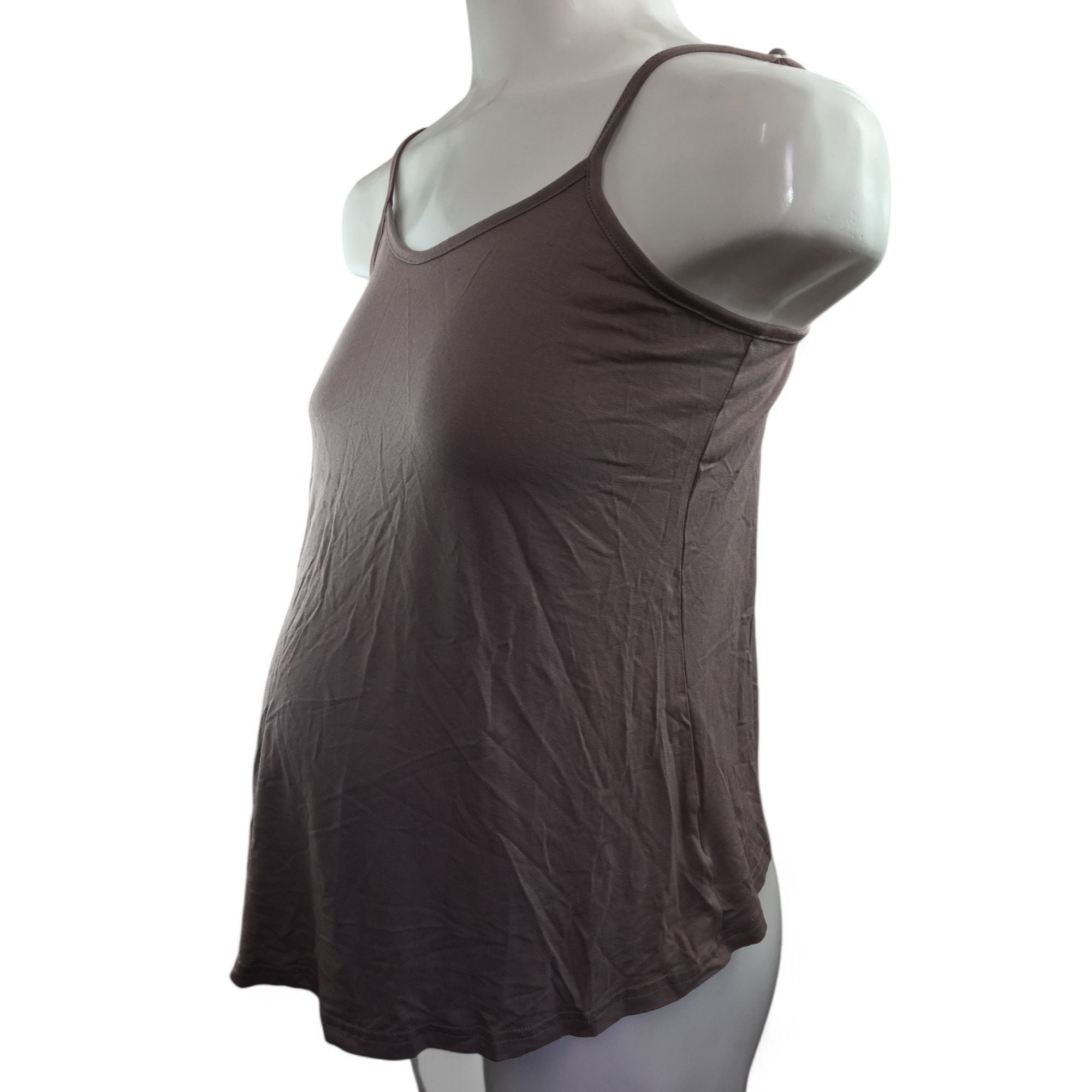 Size 32 - Taupe Strappy Maternity Tank Top - Bellyssimo