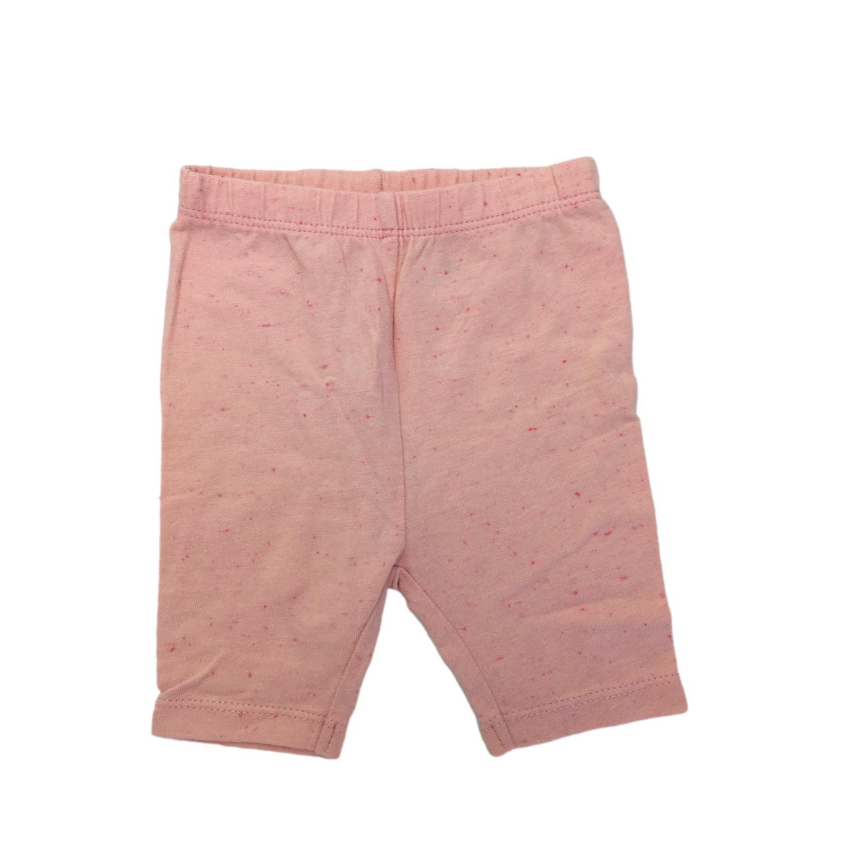 1-3M Pink Melange Bicycle Shorts - Woolworths