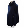 Small - Navy Blue Wrap Detail Knit Maternity Tunic