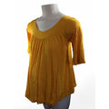 Size 34 - Daffodil Yellow Yoke Maternity Top - Bellyssimo