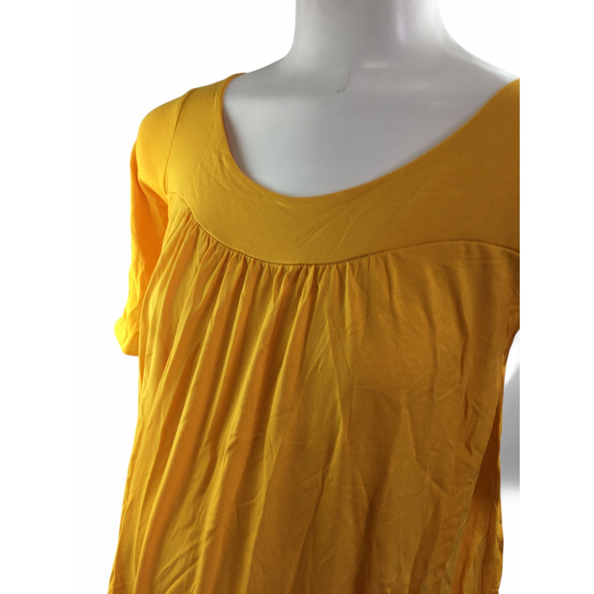 Size 34 - Daffodil Yellow Yoke Maternity Top - Bellyssimo