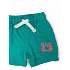 3-6M Aqua & Coral Crab Shorts - Mothercare
