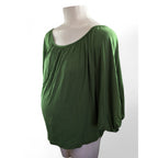 Size 32 - Green Batwing Maternity Top - Bellyssimo