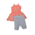1-3M Neon Coral Daisy Tunic & White Bicycle Shorts - Woolworths