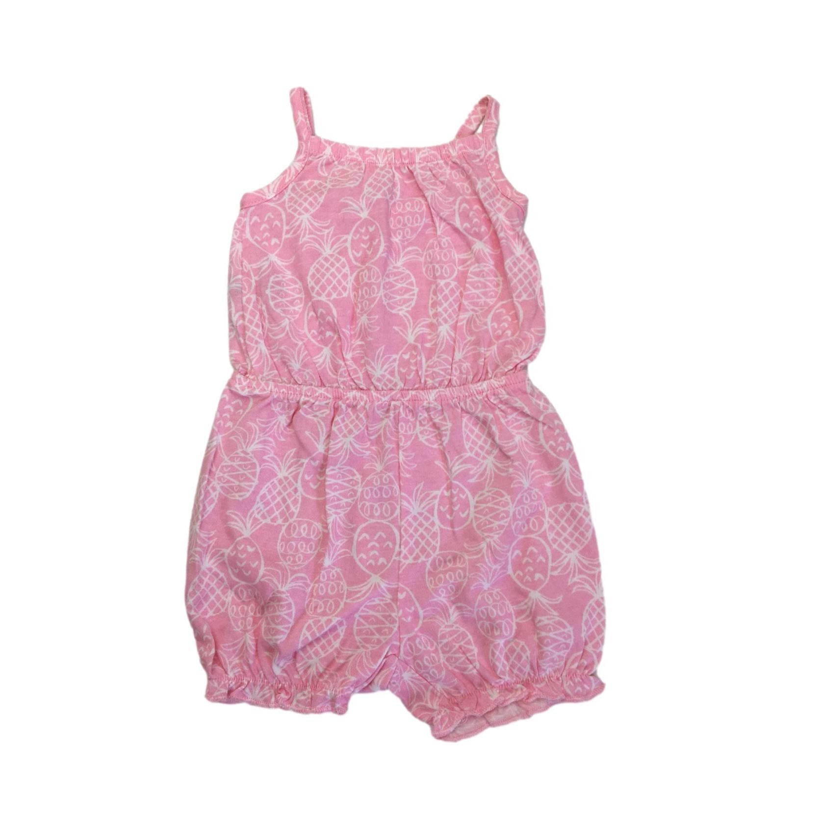 1-3M Pink & White Pineapple Romper - Woolworths