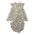 6-12M White Lemon Print Dress & Bloomer - Woolworths
