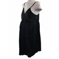 Size 40 - Black Strappy Babydoll Maternity & Nursing Summer Dress - Bellyssimo